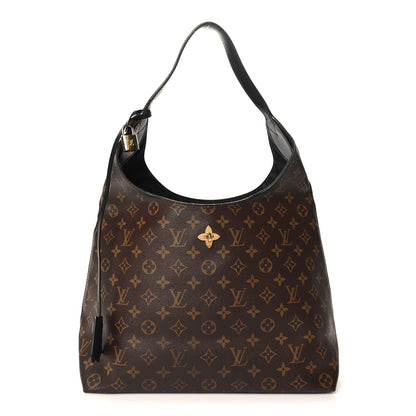 Louis Vuitton Monogram Flower Hobo Black 1 of 12