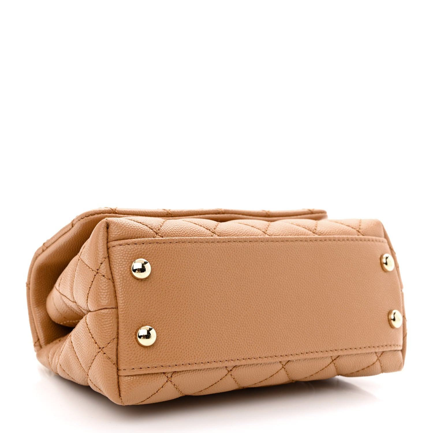 Chanel Caviar Lizard Embossed Quilted Extra Mini Coco Handle Flap Brown 4 of 11