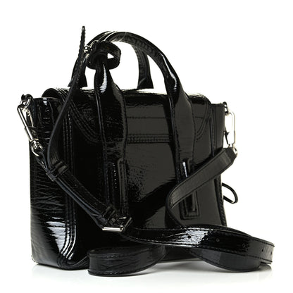3.1 Phillip Lim Textured Patent Mini Pashli Satchel Black 3 of 7