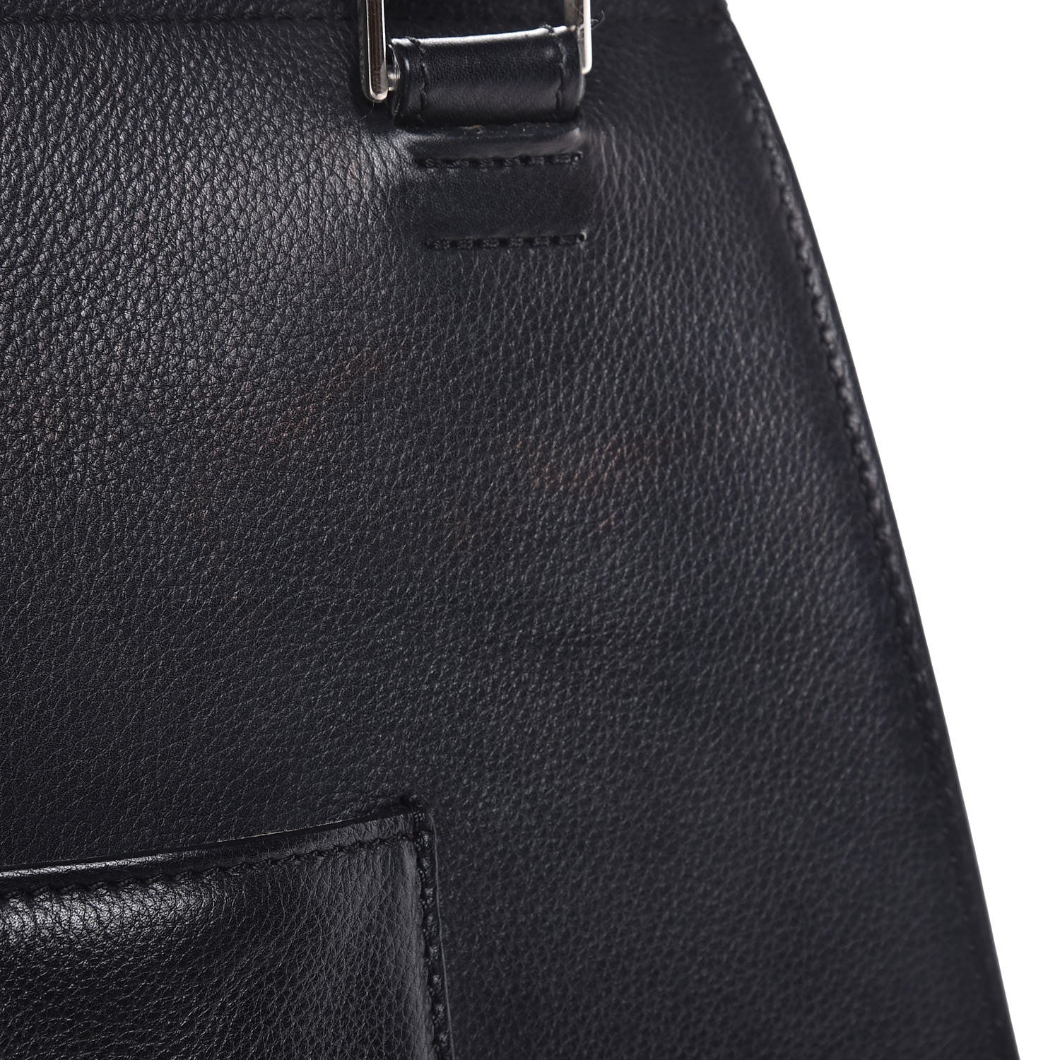 Celine Grained Calfskin Medium Edge Shoulder Bag Black 11 of 17