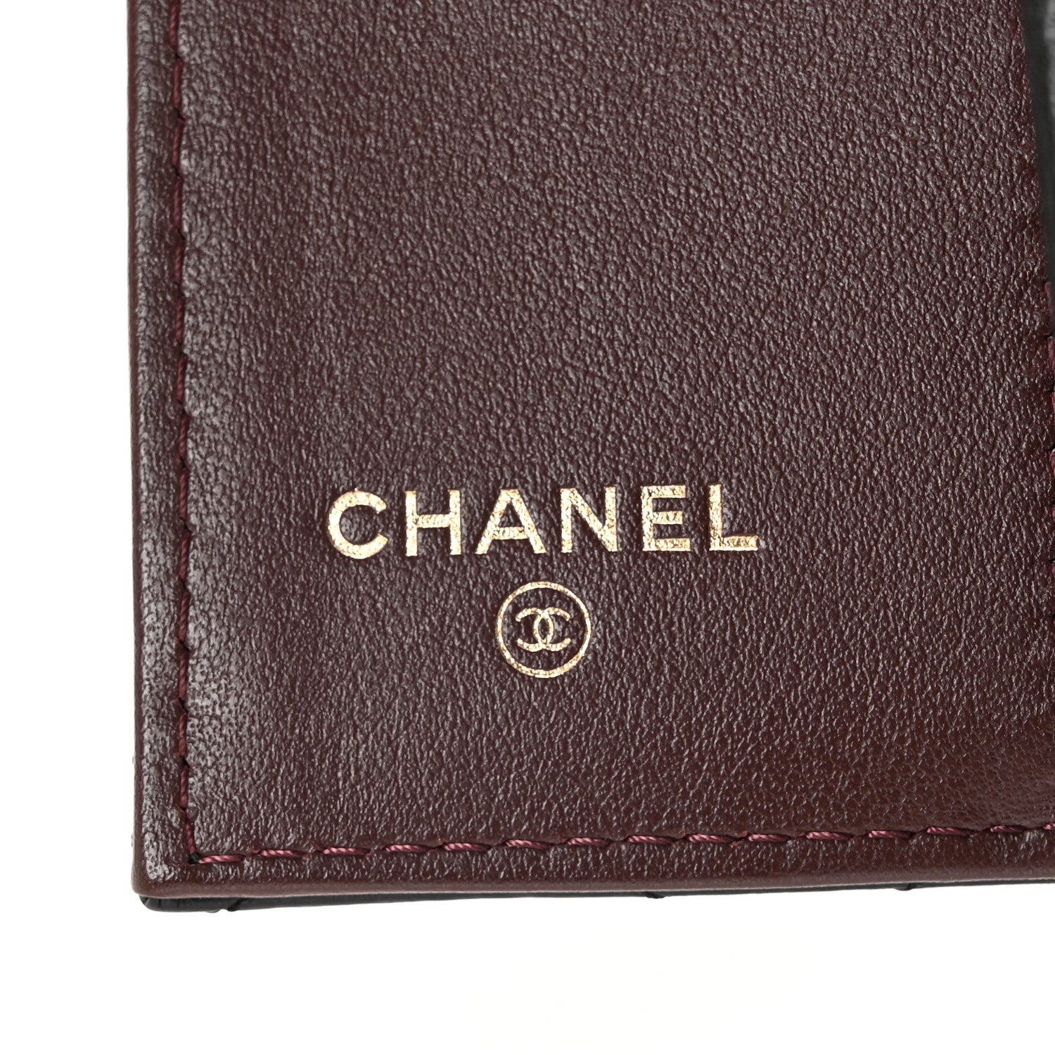 Chanel Aged Calfskin Quilted Reissue Compact Wallet Black 6 of 9