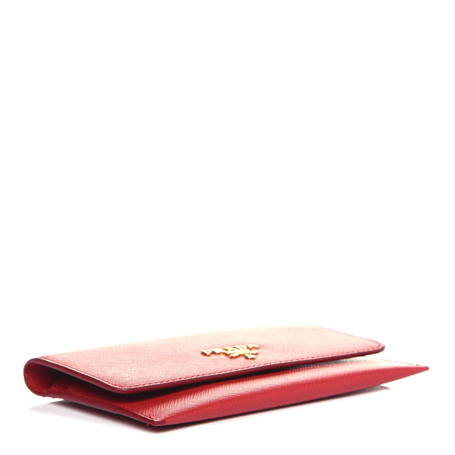 Saffiano Metal Business Card Holder Fuoco