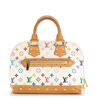 Louis Vuitton Monogram Multicolor Alma White 3 of 10