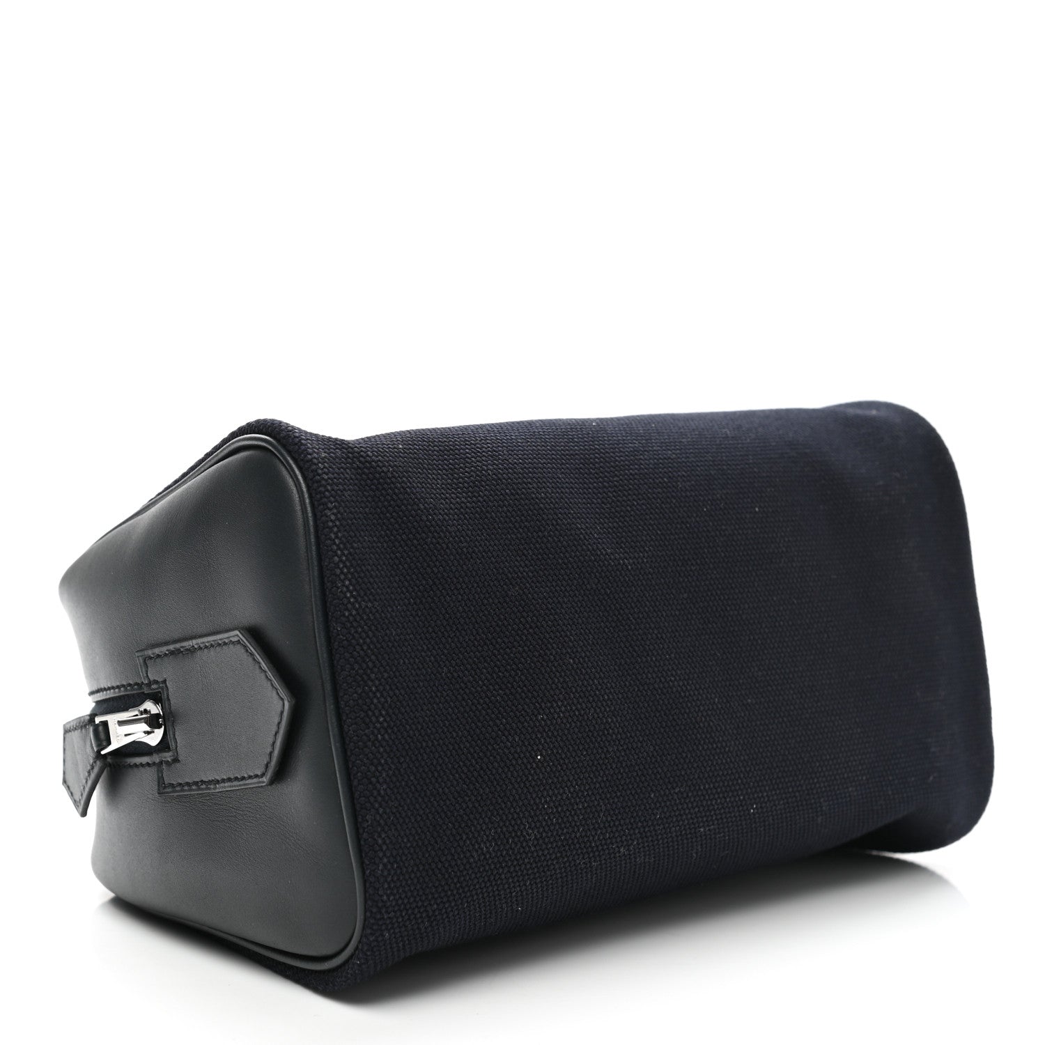 Hermes Cotton Swift Travel Cosmetic Pouch Black 4 of 9