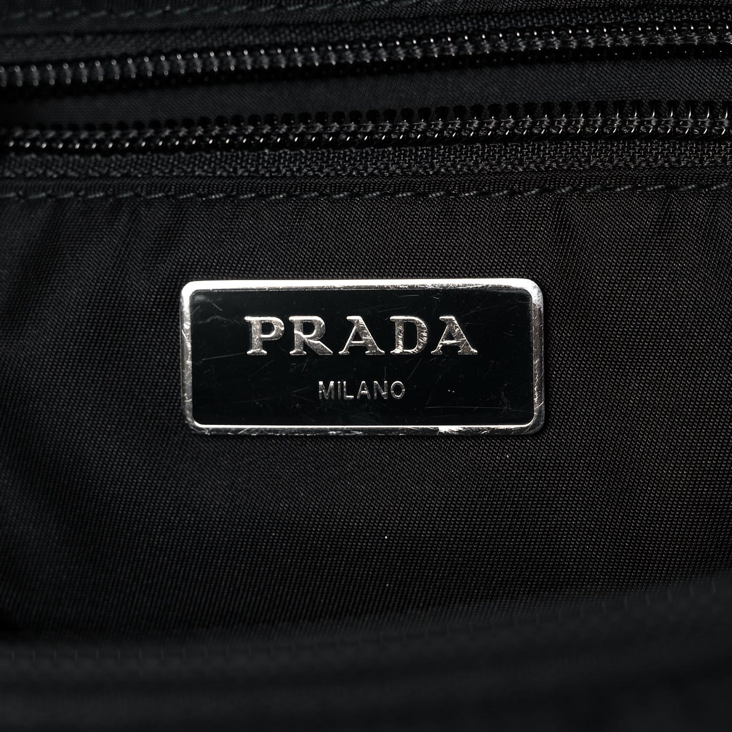 Tessuto Nylon Saffiano Belt Bag Black