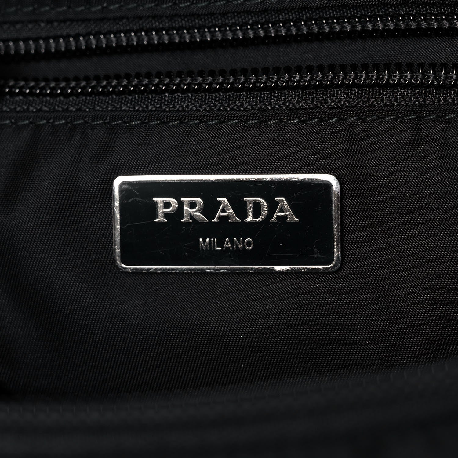 Prada Tessuto Nylon Saffiano Belt Bag Black 6 of 12