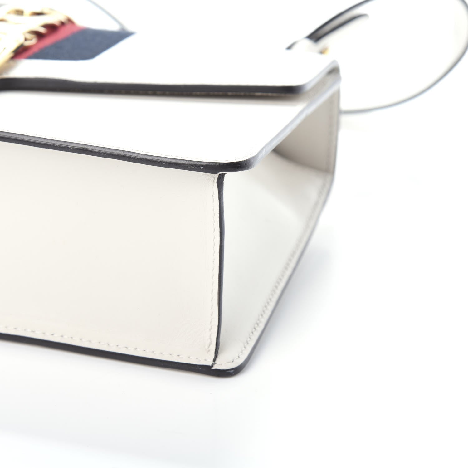 Gucci Calfskin Small Sylvie Shoulder Bag Off White 8 of 8