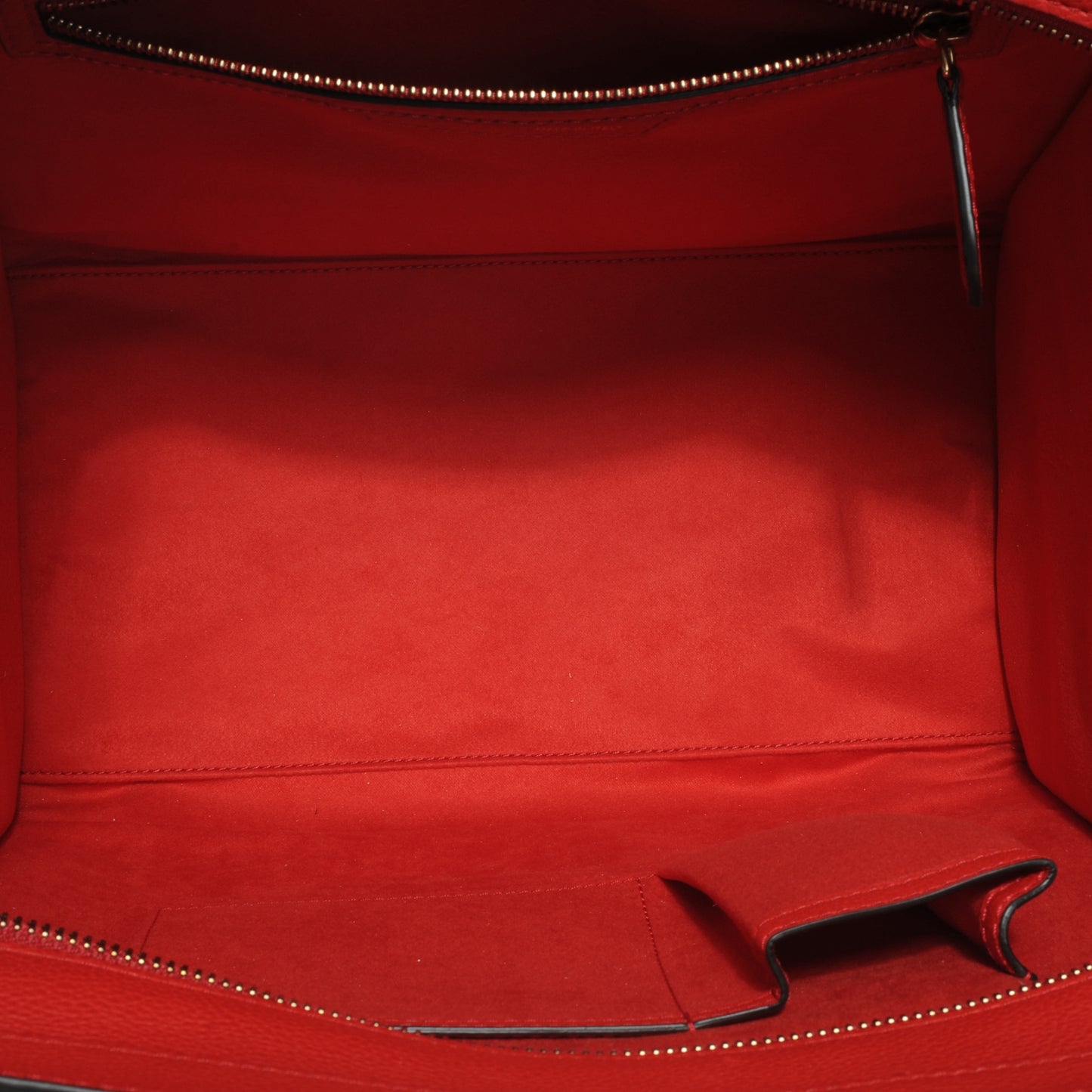 Drummed Calfskin Mini Luggage Coquelicot