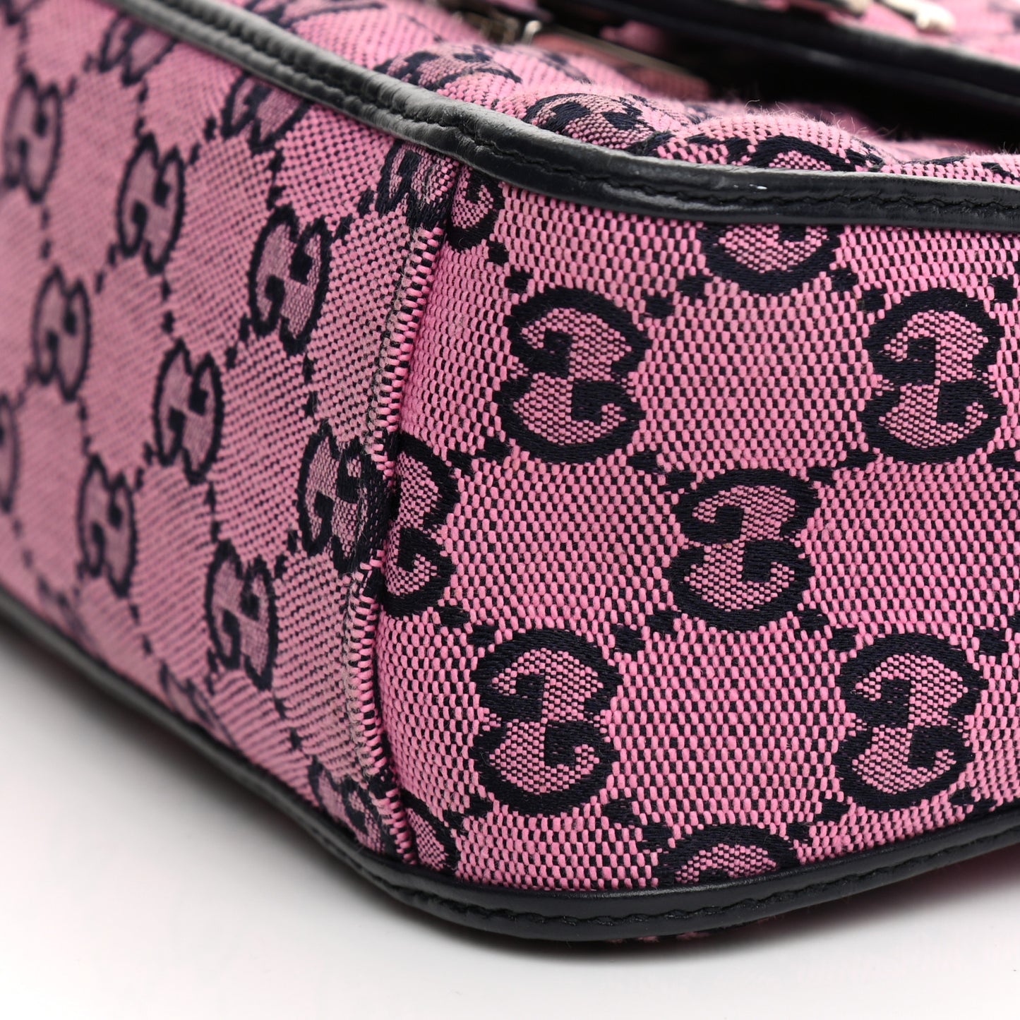 Monogram Multicolor Matelasse Diagonal Mini GG Marmont Top Handle Shoulder Bag Pink Blue