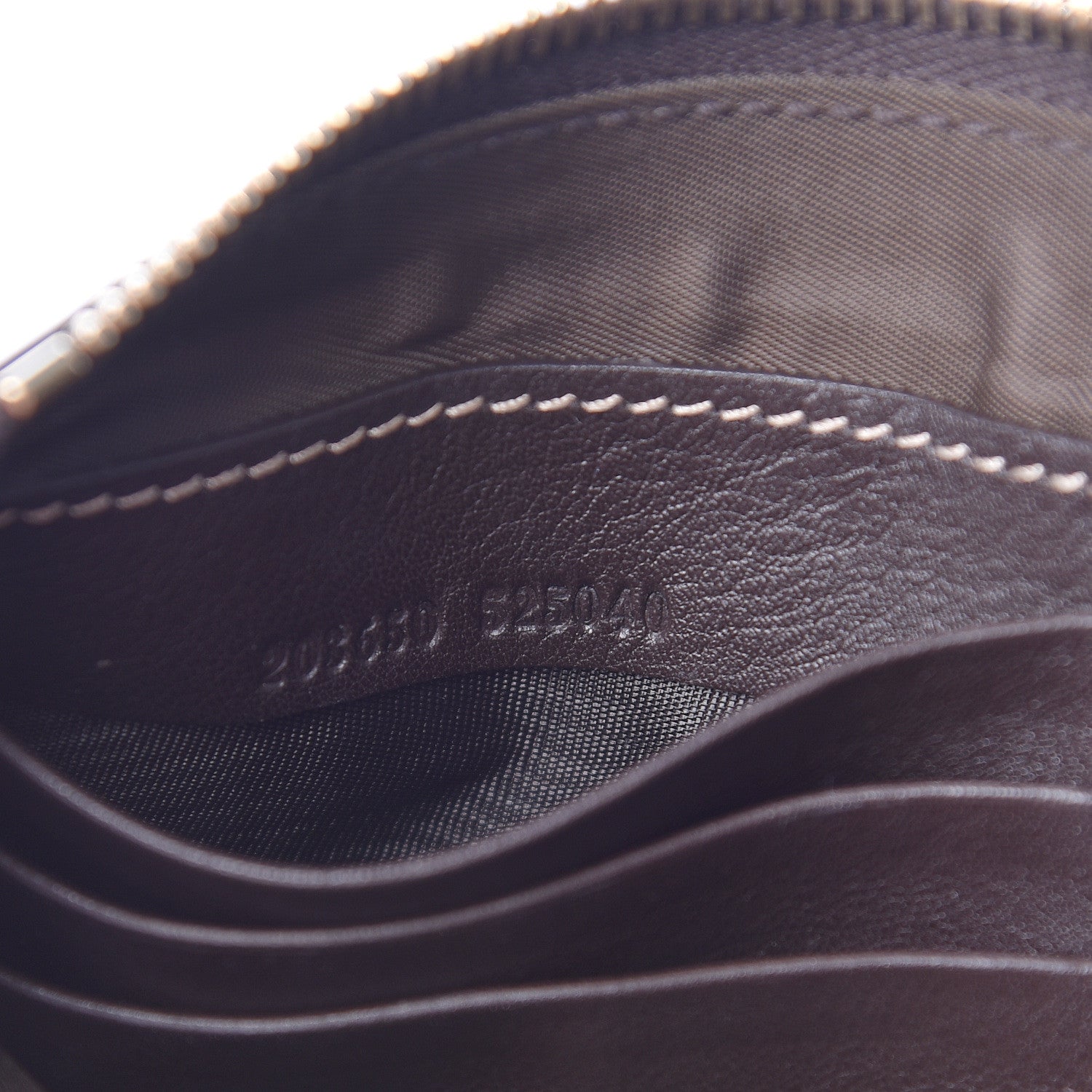 Gucci Monogram D Ring Wristlet Dark Brown 7 of 9