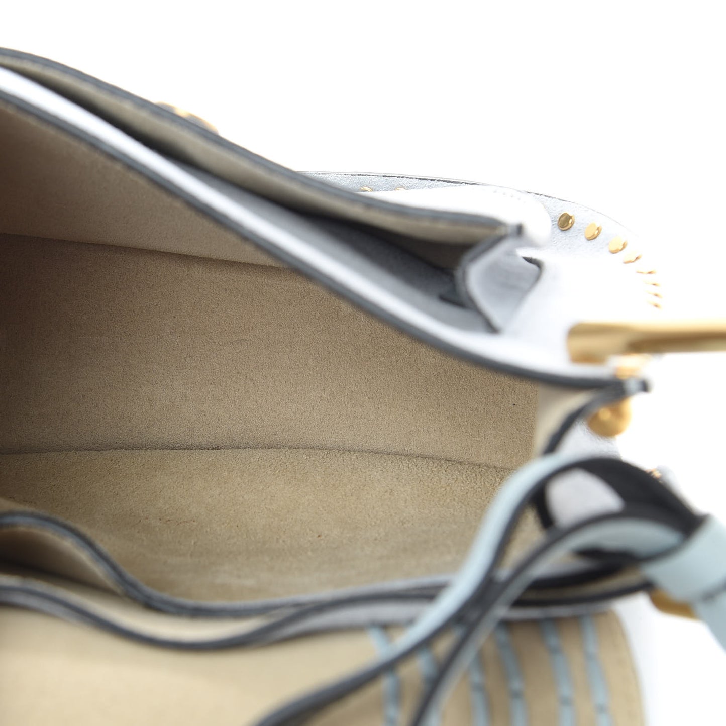 Suede Calfskin Braided Small Hudson Shoulder Bag Fresh Blue