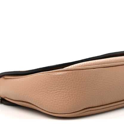 Gucci Pebbled Calfskin Medium Soho Flap Crossbody Camelia 9 of 10