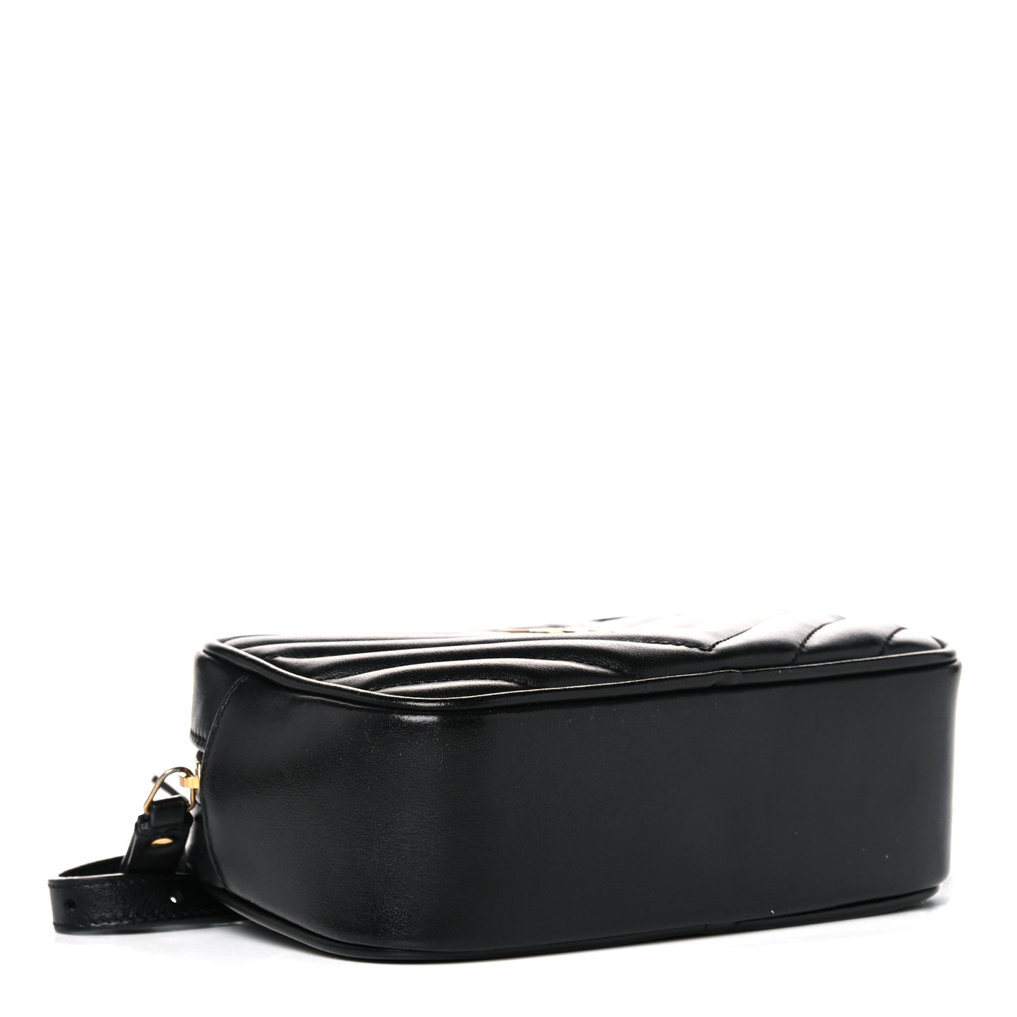 Calfskin Matelasse Monogram Lou Belt Bag Black
