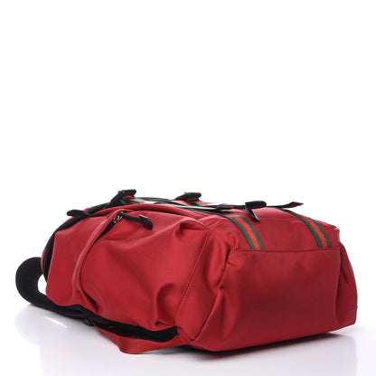 Gucci Techno Canvas Web Double Buckle Backpack Red 4 of 11