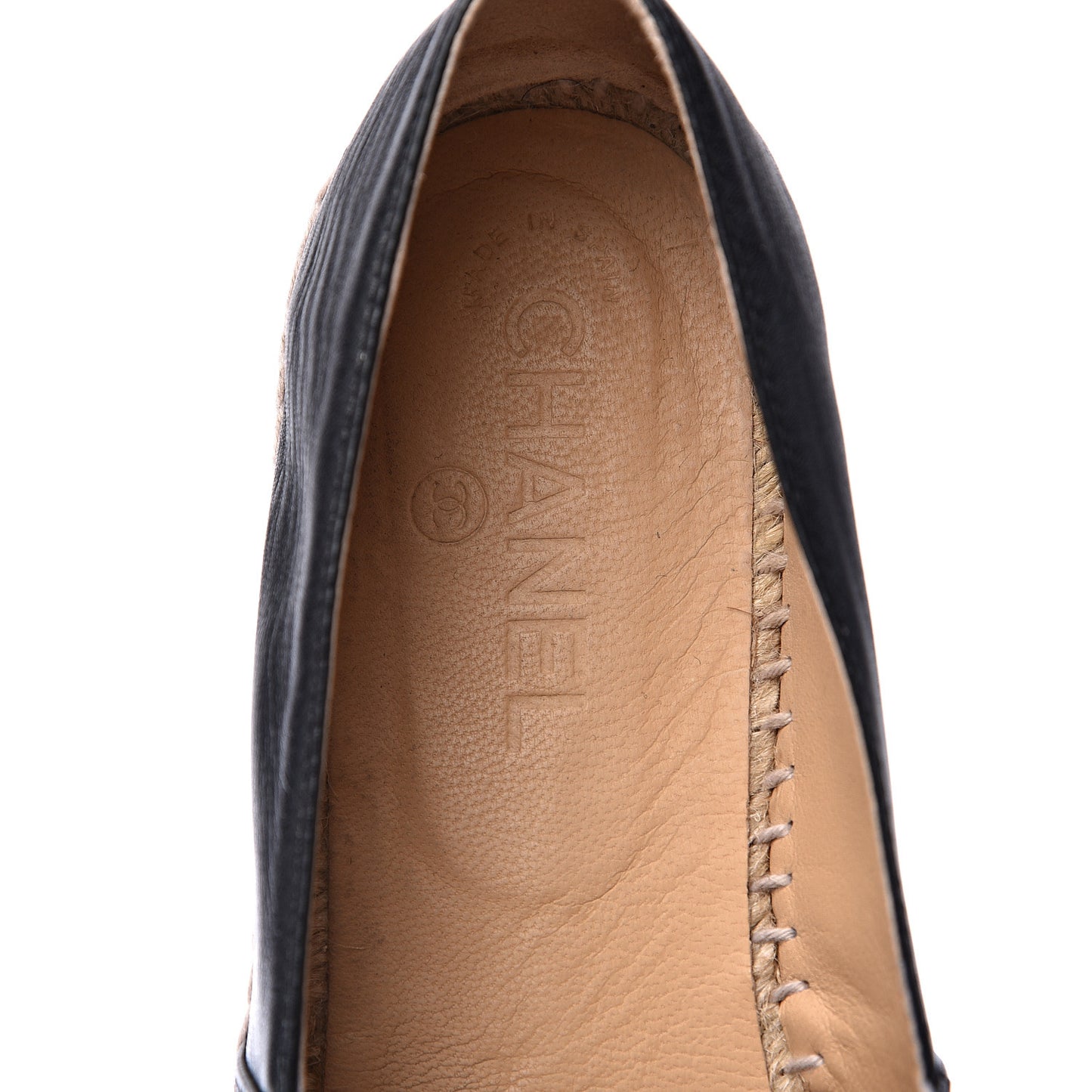 Lambskin CC Espadrilles 39 Black