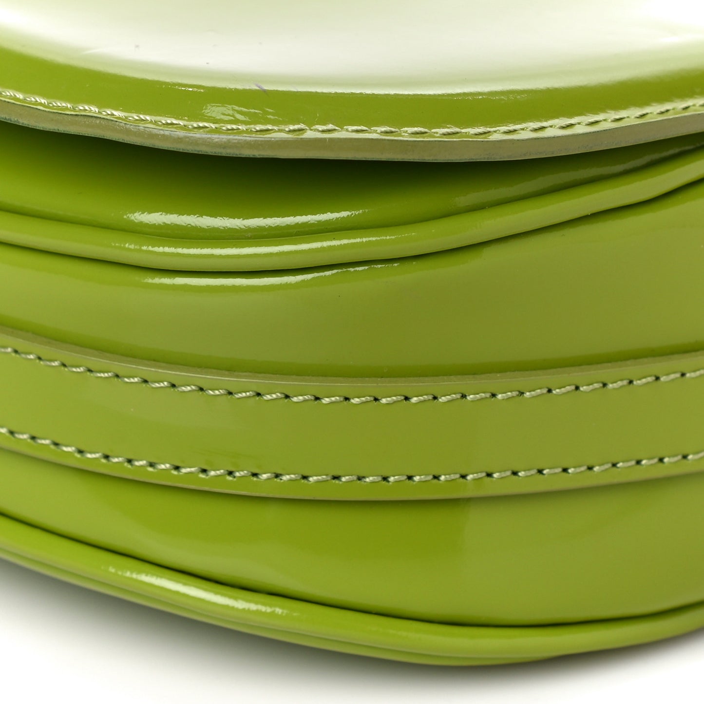 Patent Small Leigh Crossbody Bag Lemon Green