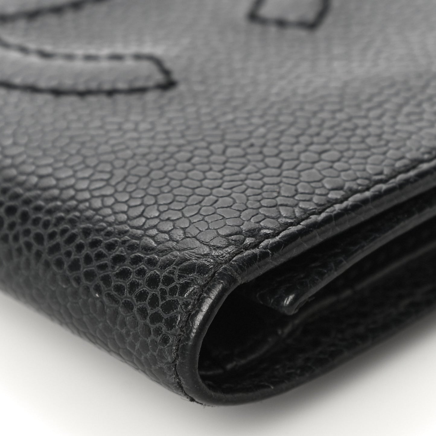 Caviar Timeless CC Compact Wallet Black