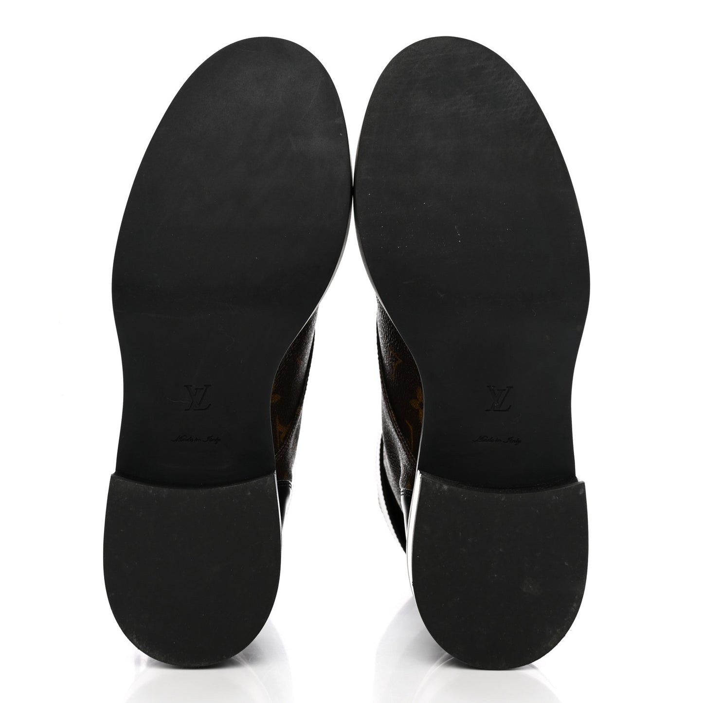 Calfskin Monogram Wonderland Flat Ranger Boots 40 Black