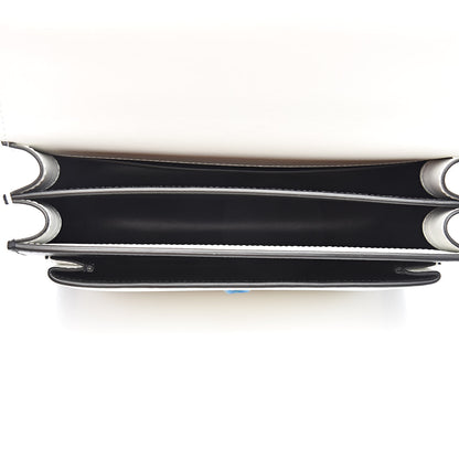 Saint Laurent Calfskin Bi-Color Medium Monogram Sunset Black Pearl White 7 of 13