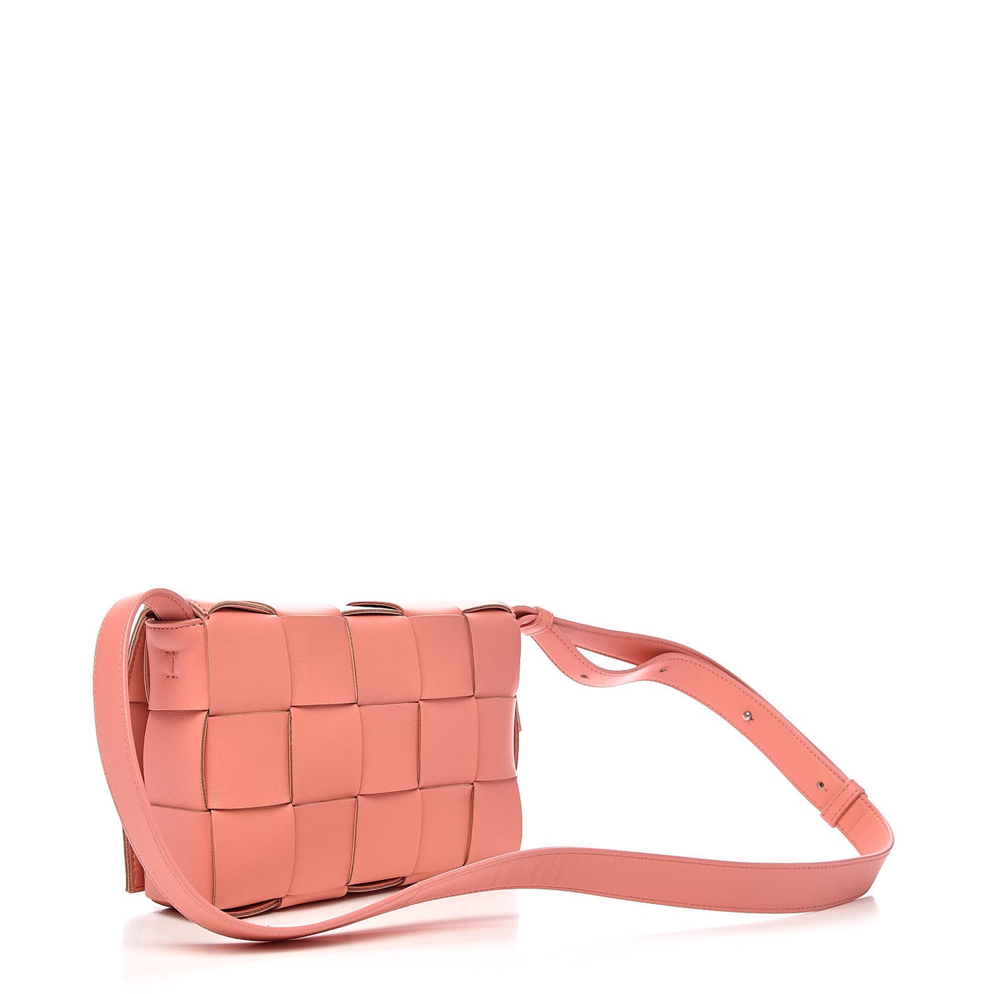 Nappa Maxi Intreccio Cassette Bag Peach