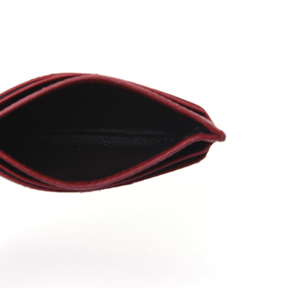 Gucci Calfskin Matelasse GG Marmont Card Holder Hibiscus Red 5 of 13