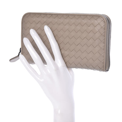 Bottega Veneta Nappa Intrecciato Zip Around Wallet Fume 2 of 6