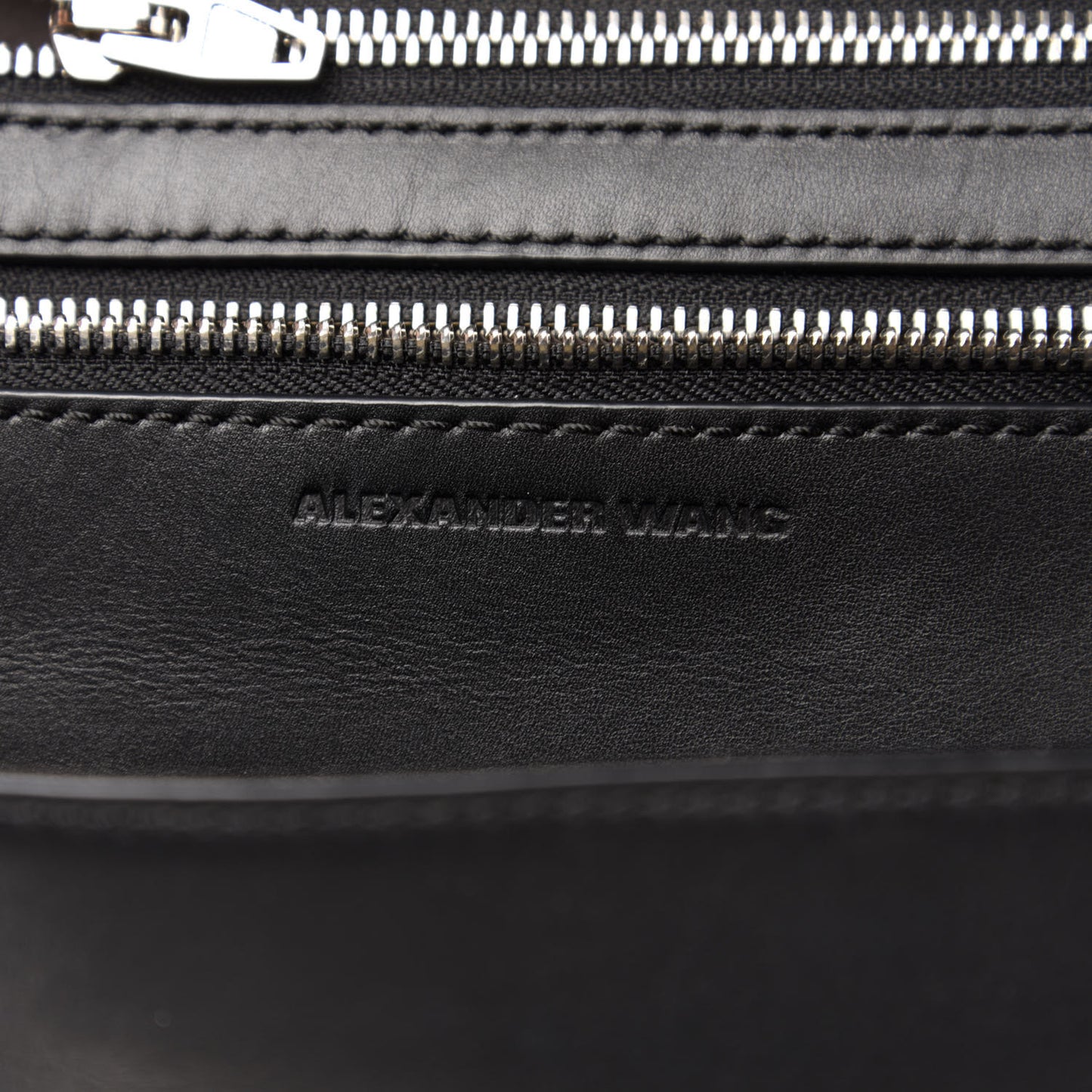 Lambskin Eyelets Marion Tote Black Silver Hardware