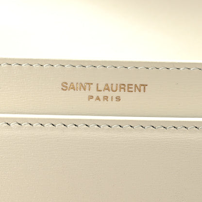 Saint Laurent Smooth Calfskin Monogram Cassandra Clasp Bag Crema Soft 8 of 11