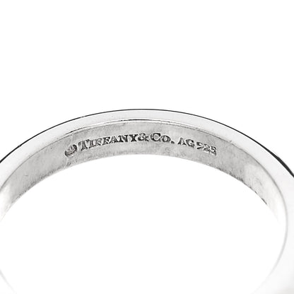 Tiffany Sterling Silver Enamel Stackable Ring 52 6 Blue 4 of 4