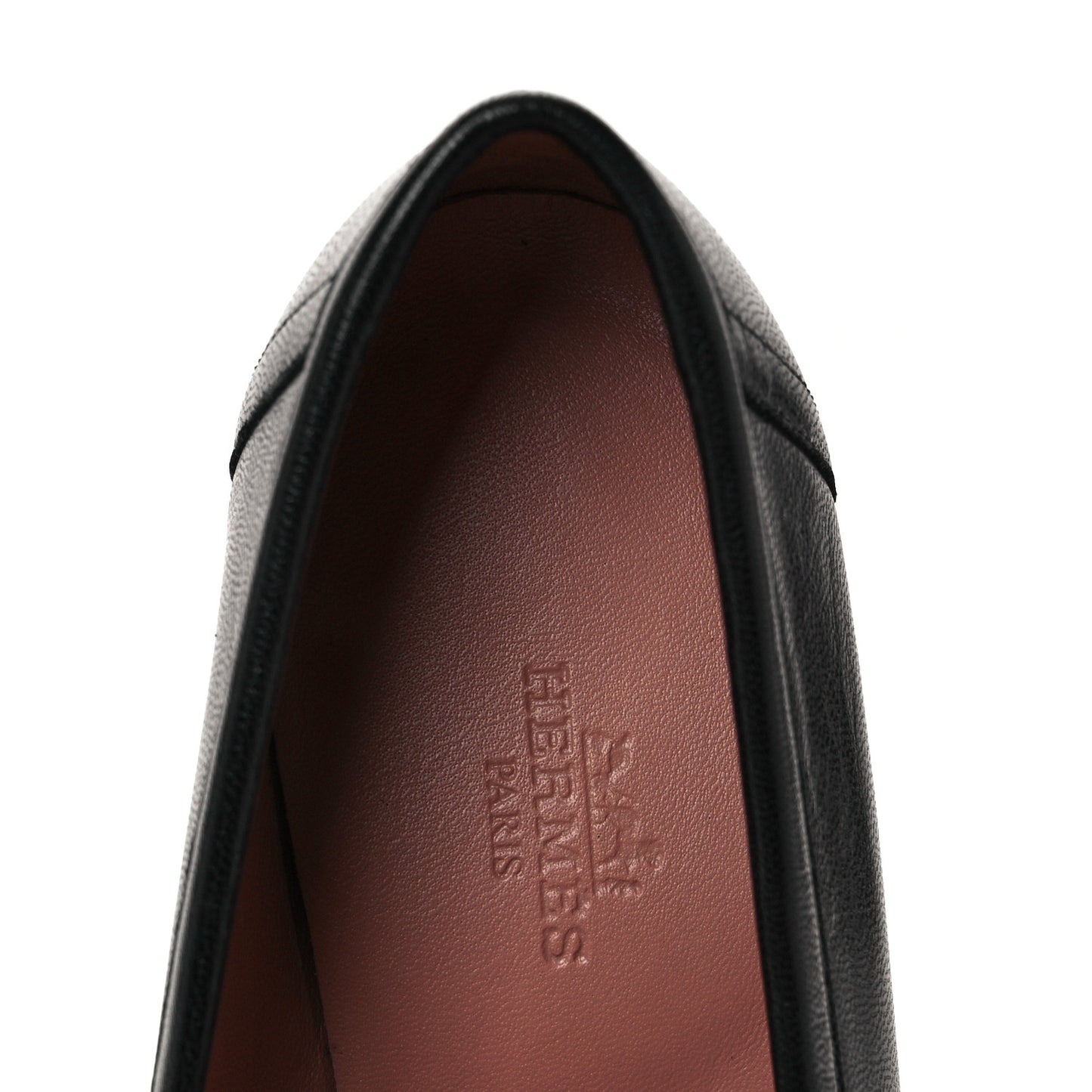 Goatskin Womens Paris Loafers 35.5 Black