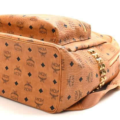 MCM Visetos Large Stark Backpack Cognac 9 of 9