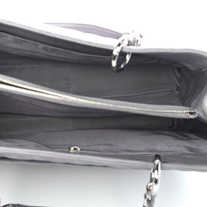 Chanel Caviar Quilted Grand Shopping Tote GST Light Grey 5 of 11