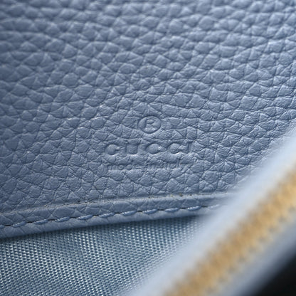 Gucci Grainy Calfskin Zumi Continental Wallet  Porcelain Light Blue 6 of 7