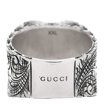 Gucci Sterling Silver Letter X Ring 66 11.5 4 of 9