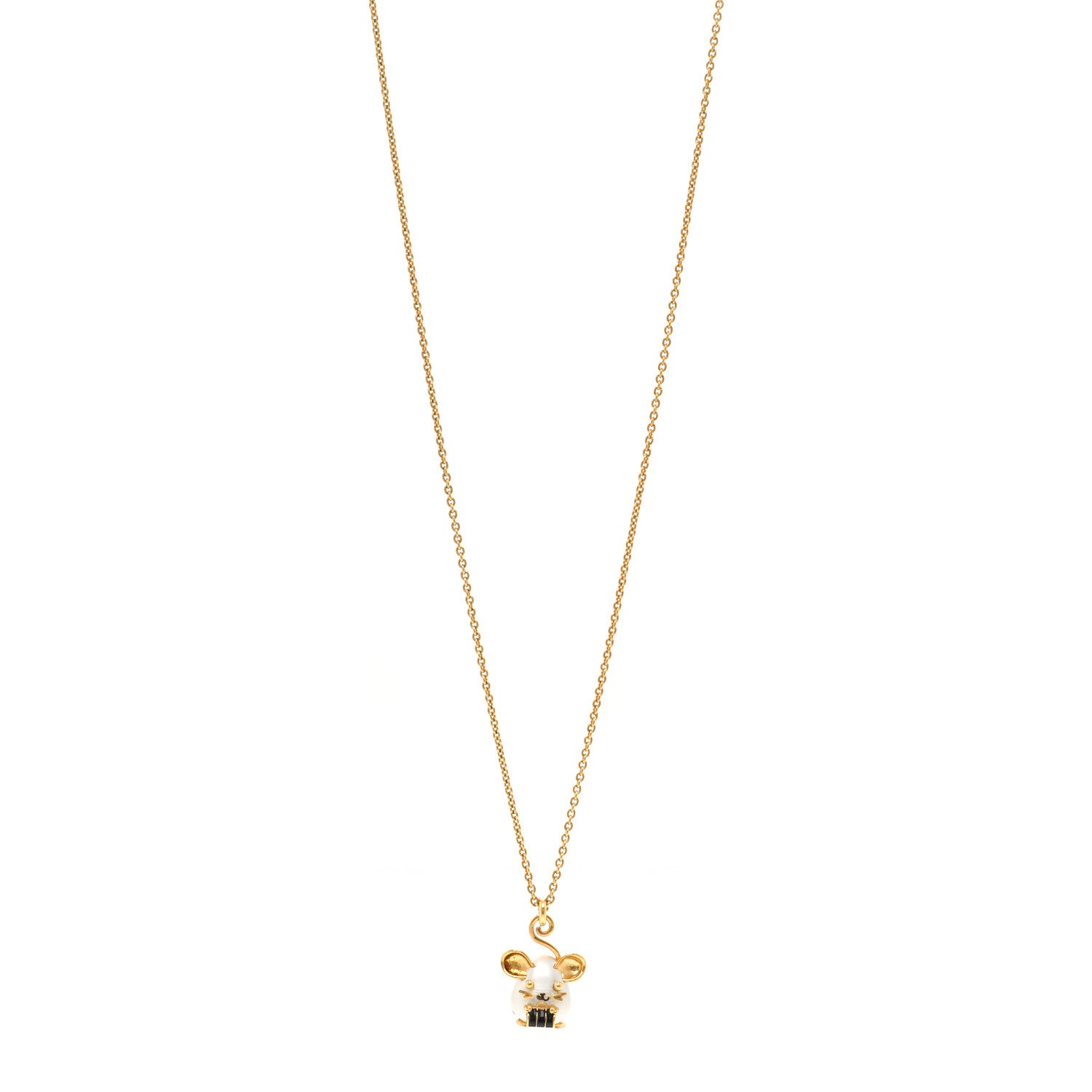 Louis Vuitton Vuittonite Rat Necklace Gold 1 of 6