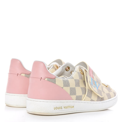 Louis Vuitton Damier Azur Summer Trunks Frontrow Sneakers 38 4 of 14