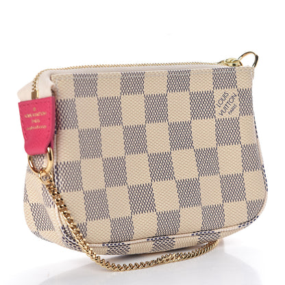 Louis Vuitton Damier Azur 2015 Christmas Animation Mini Pochette Accessories 3 of 10
