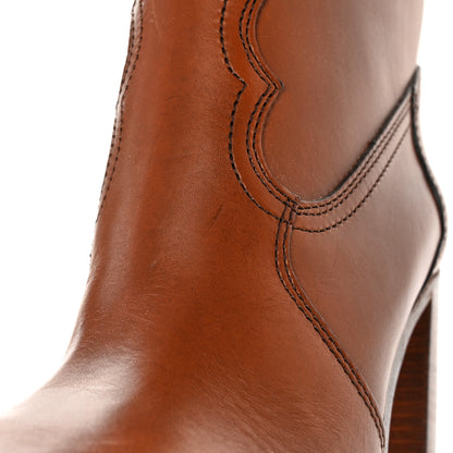 Saint Laurent Kate 105 Western Knee High Boots 40 New Papaya 11 of 12