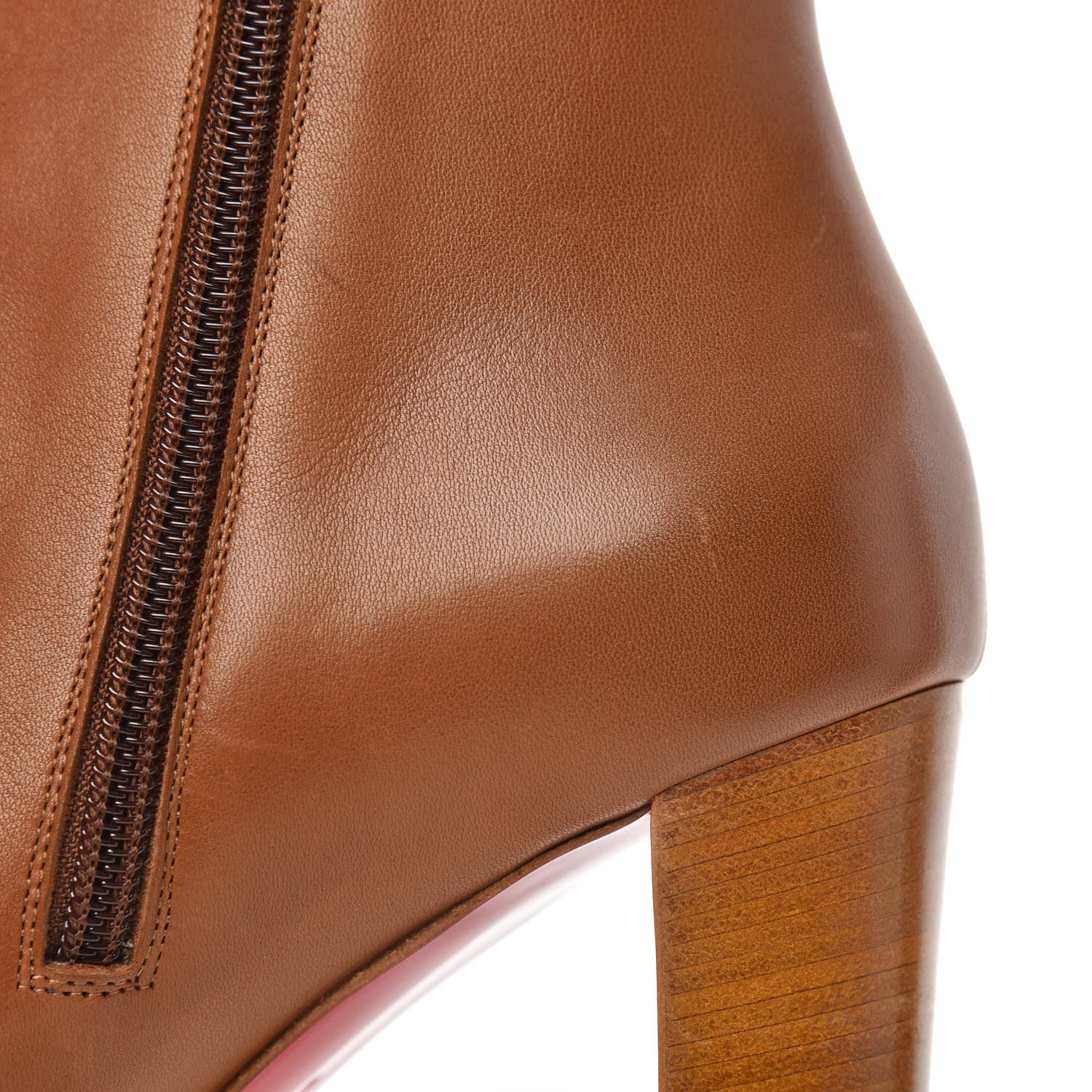 Christian Louboutin Calfskin Adox 85 Ankle Boots 40 Caramel 8 of 8