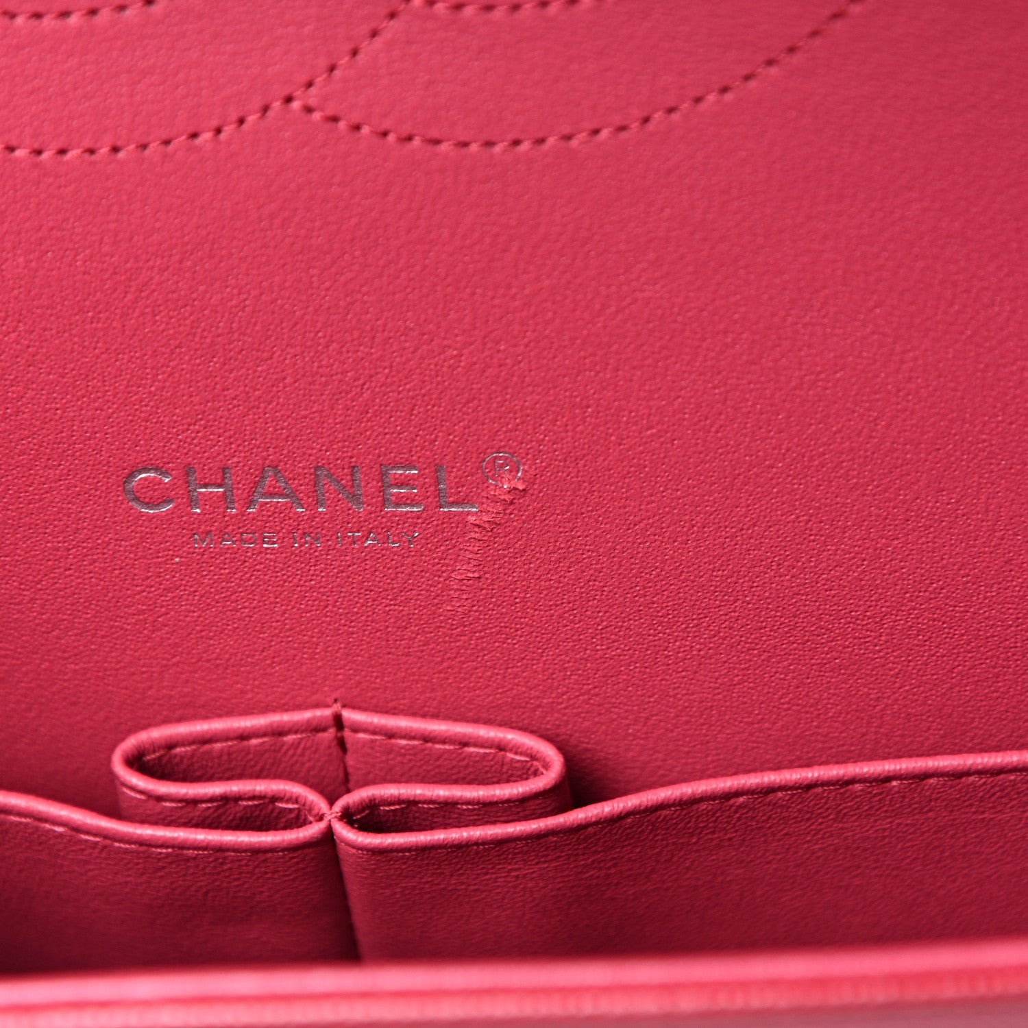 Chanel Caviar Quilted Maxi Double Flap Red 10 of 14