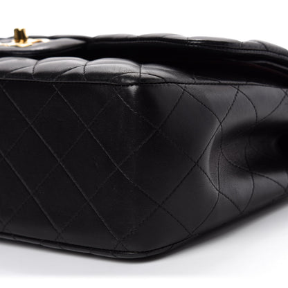 Chanel Lambskin Quilted Jumbo Double Flap Black 8 of 14