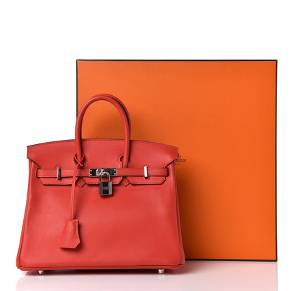 Hermes Swift Birkin 25 Rouge Tomate 7 of 7