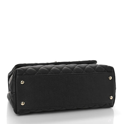 Chanel Caviar Quilted Small Coco Handle Flap Black 4 of 9