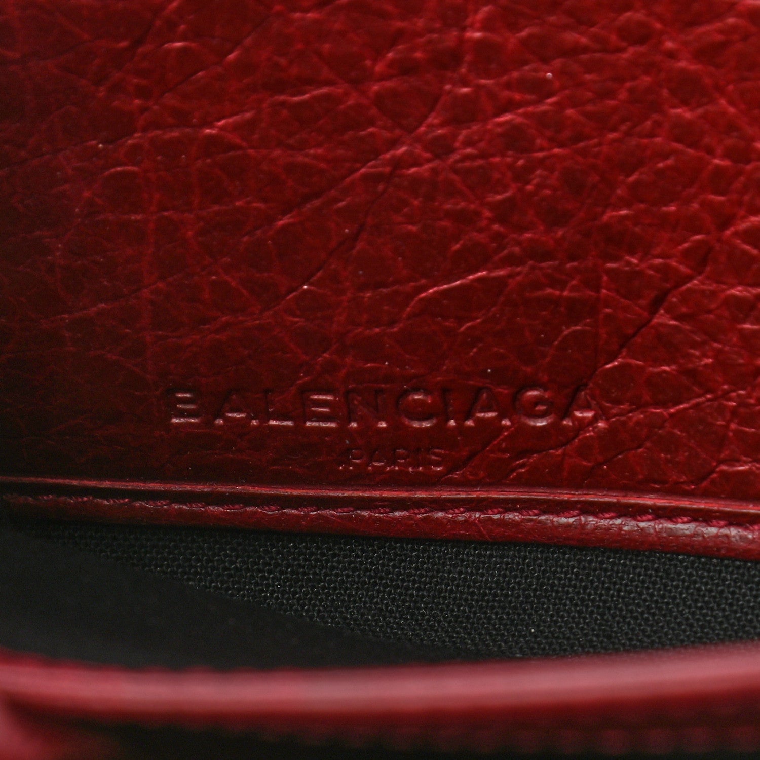 Balenciaga Agneau Classic Hardware Continental Zip Around Wallet Rouge Cerise 6 of 6