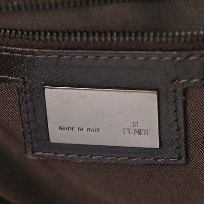 Fendi Zucchino Vitello Shoulder Bag Testa di Moro Beige 7 of 11