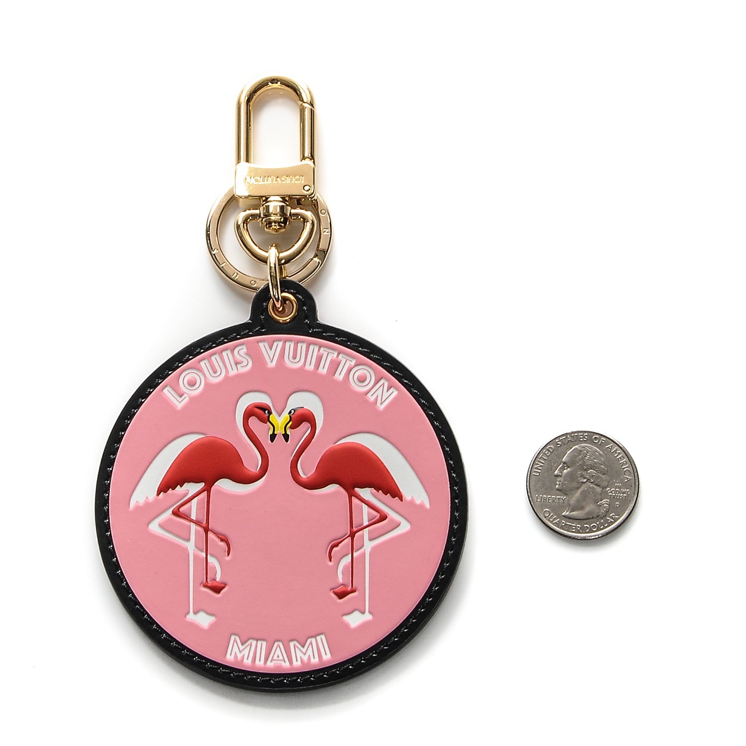 Louis Vuitton World Tour Flamingo Bag Charm Key Holder 3 of 5
