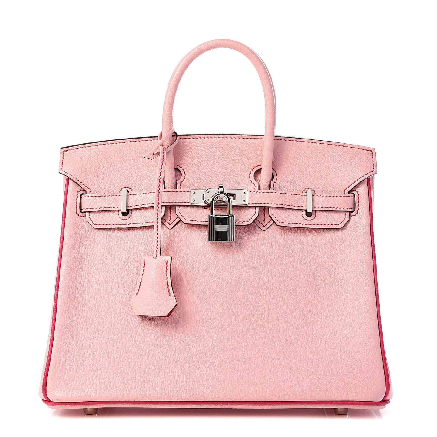 Chevre Mysore Horseshoe Birkin 25 Rose Sakura Rose Tyrien