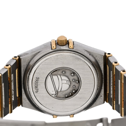 Omega Stainless Steel 18K Yellow Gold Diamond Bezel 25mm Constellation Quartz Watch 1277.30.00 4 of 4