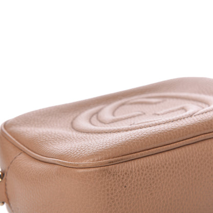 Gucci Pebbled Calfskin Small Soho Disco Bag Camelia 9 of 19