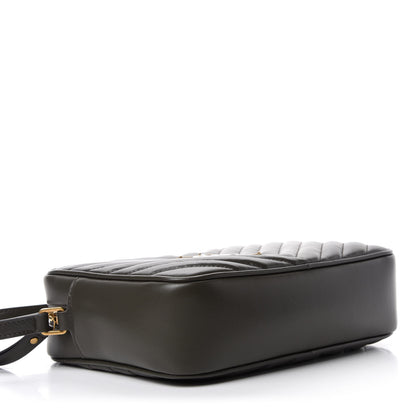 Saint Laurent Calfskin Matelasse Monogram Lou Camera Bag Green 4 of 11